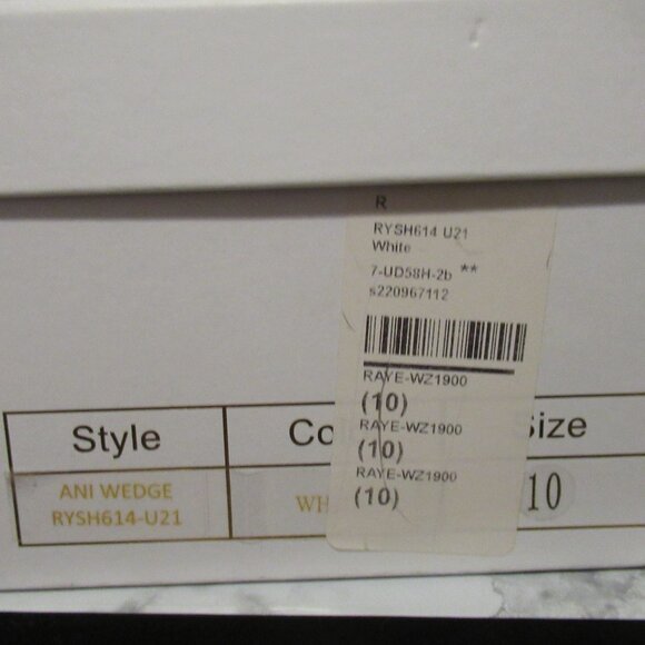 Raye Ani Wedge Sandals Clear White Lucite Revolve - Picture 10 of 10